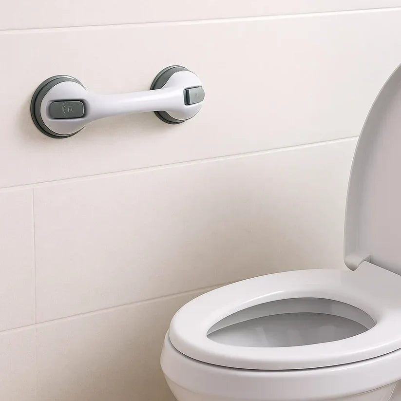 Barra de Apoio para Banheiro com Borrachas de Fixação Antiderrapantes Suporta até 150kg