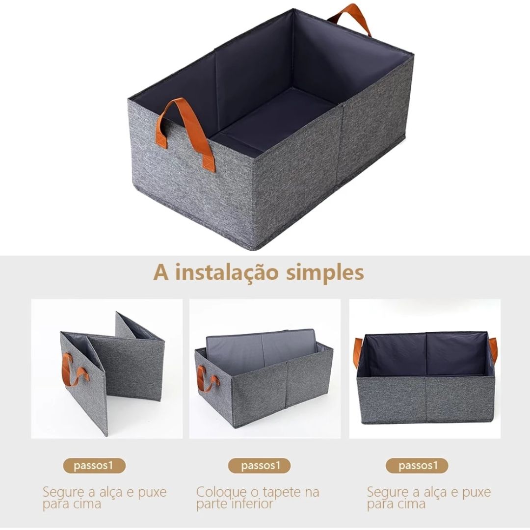 Organizador Dobrável para Roupas - Prático e Compacto para Armazenamento