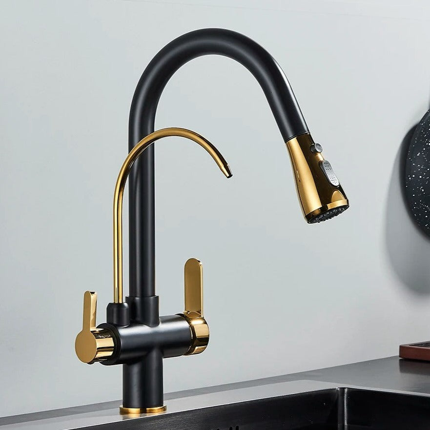 Torneira Atenas Gourmet Dupla Função Monocomando com Filtro