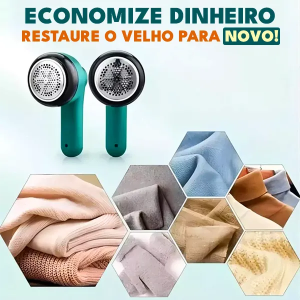 Removedor de Bolinhas Elétrico Sem Fio - Para Roupas Sem Pelos e Bolinhas