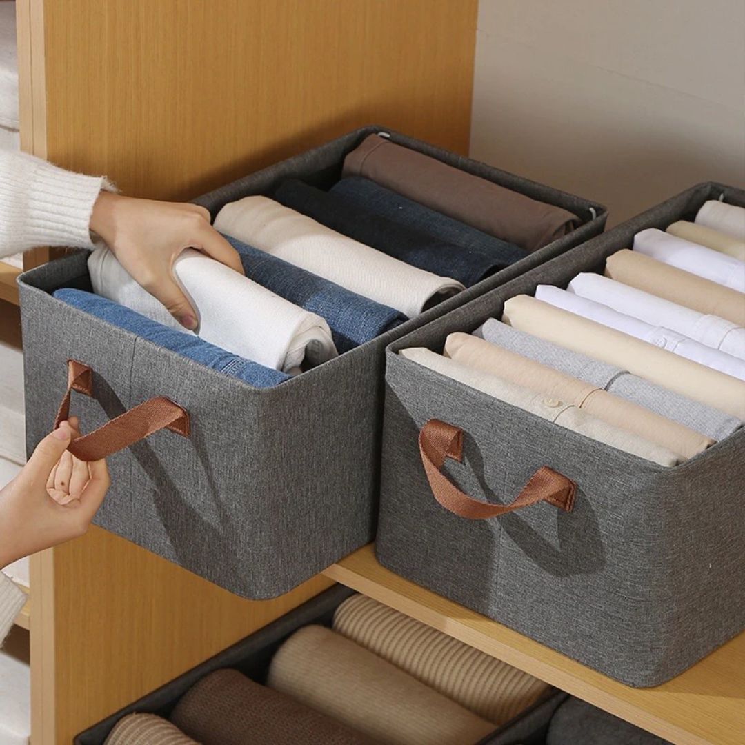 Organizador Dobrável para Roupas - Prático e Compacto para Armazenamento