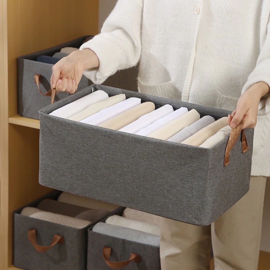 Organizador Dobrável para Roupas - Prático e Compacto para Armazenamento