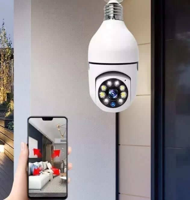 Câmera de Segurança Full HD Wi-Fi Inteligente 360 cc 12 Casa Feita 