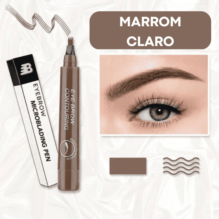 Caneta Micropigmentadora à prova d'água Caneta Micropigmentadora à prova d'água Casa Feita Marron Claro 