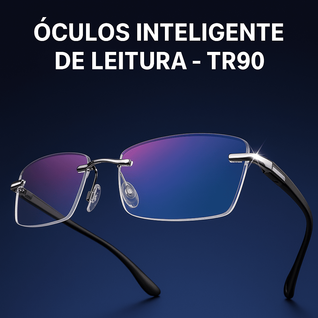 Óculos Tr90 Titanium Pro ma 6 Casa Feita Preto +1.00 